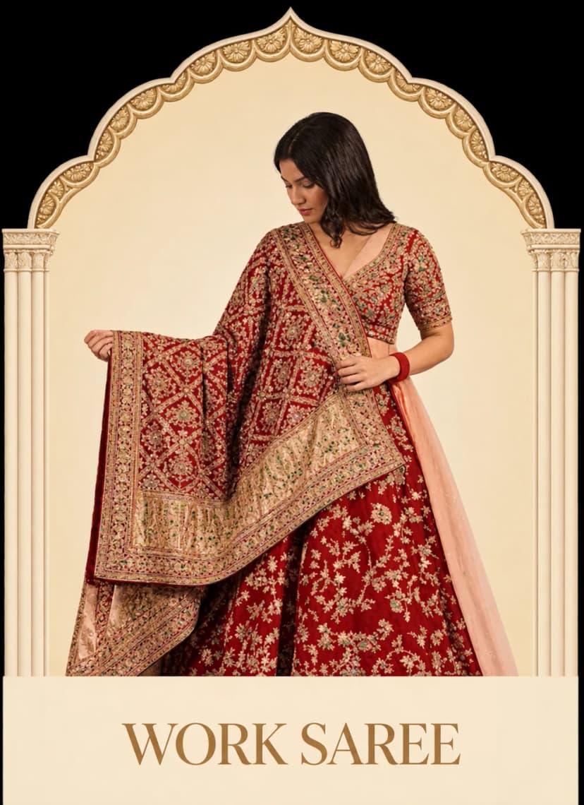 Work Saree