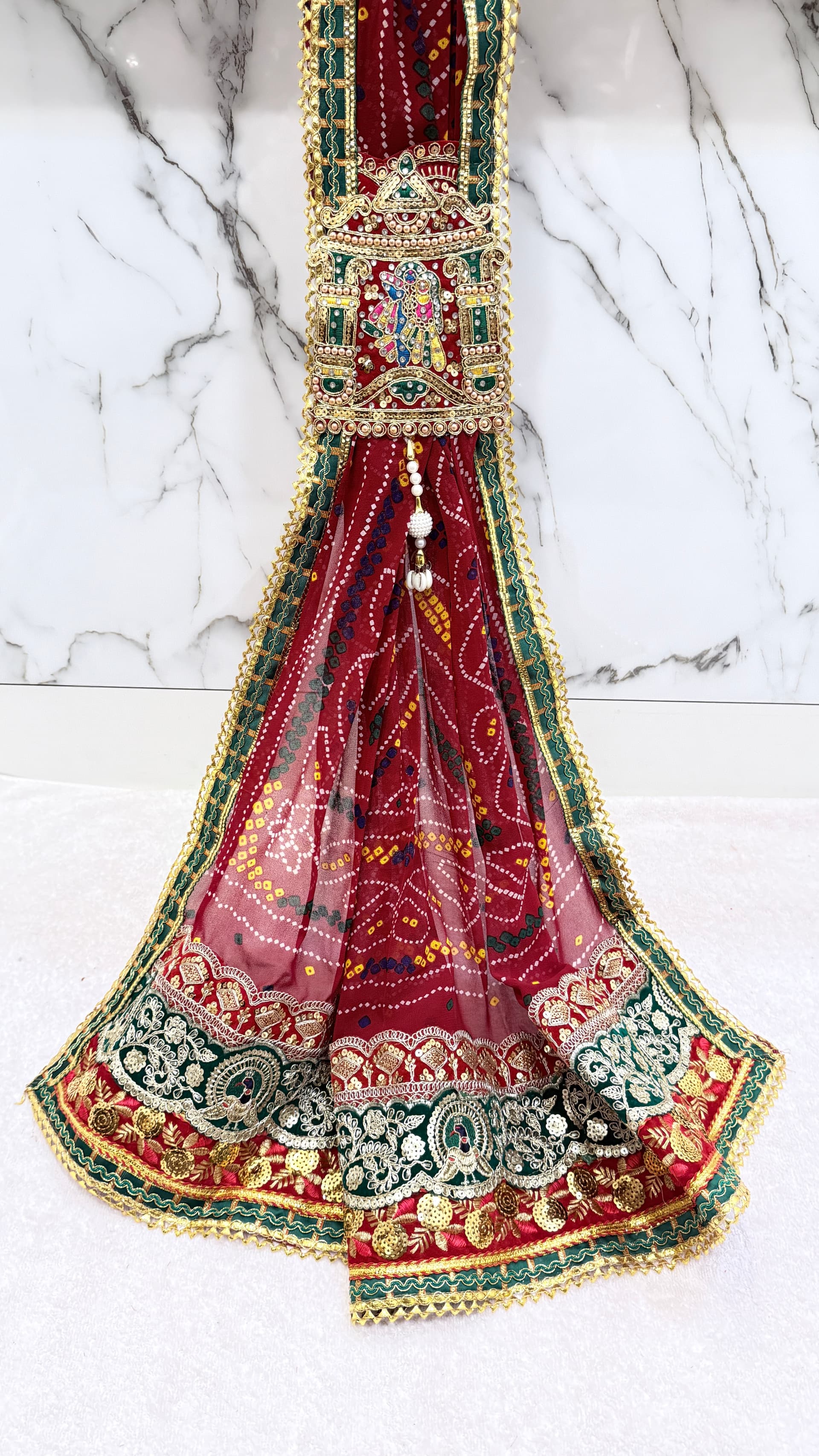 Georgette Krishna Buta Brooch