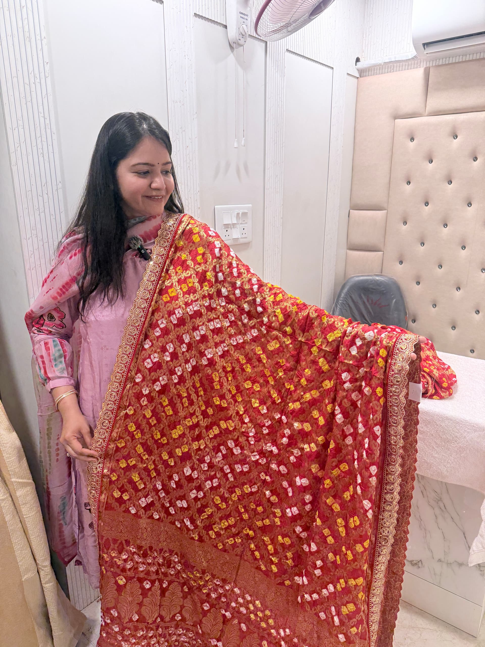 Banarasi Ghatchola Dupata with Lace