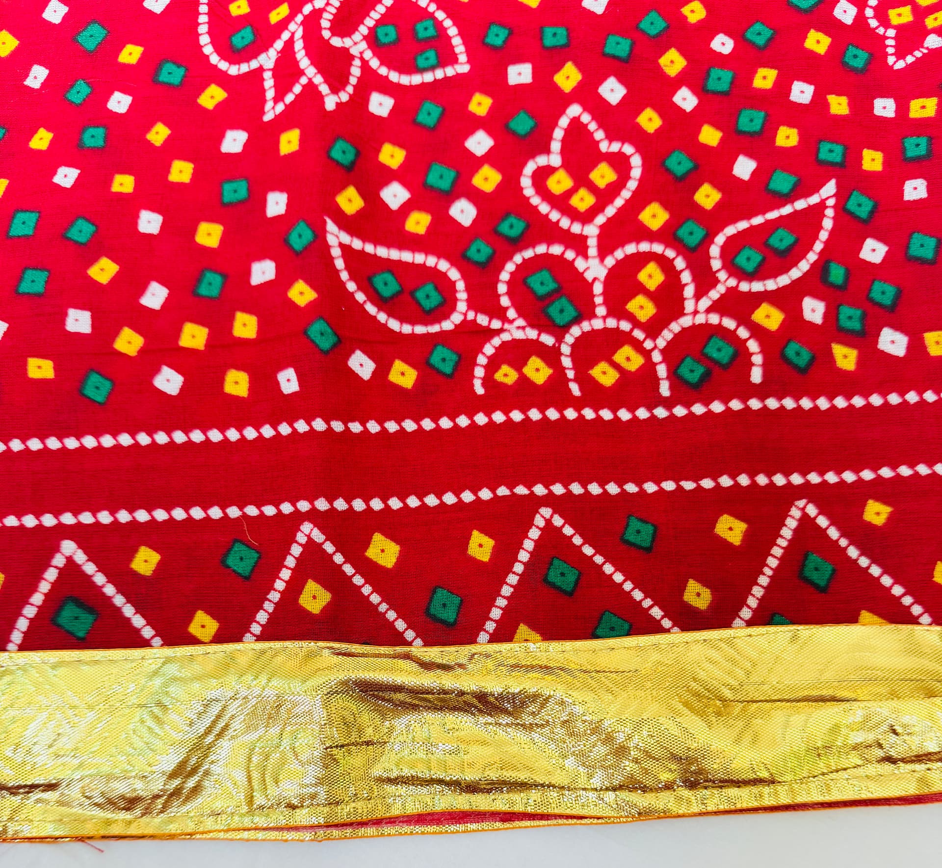 Cotton Dupata with Lampa