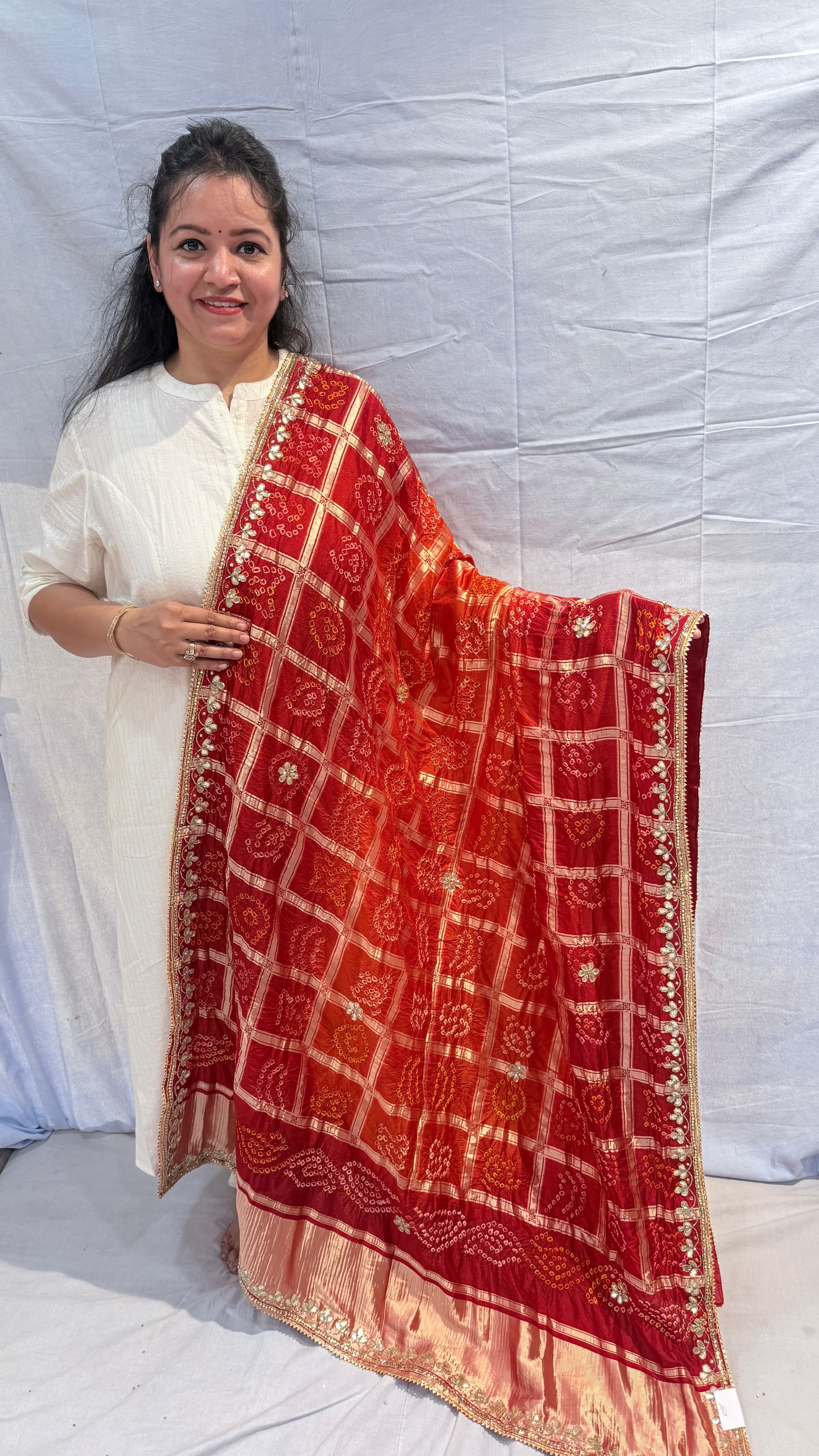 Festive Malai Silk Gota Patti Dupatta for Women