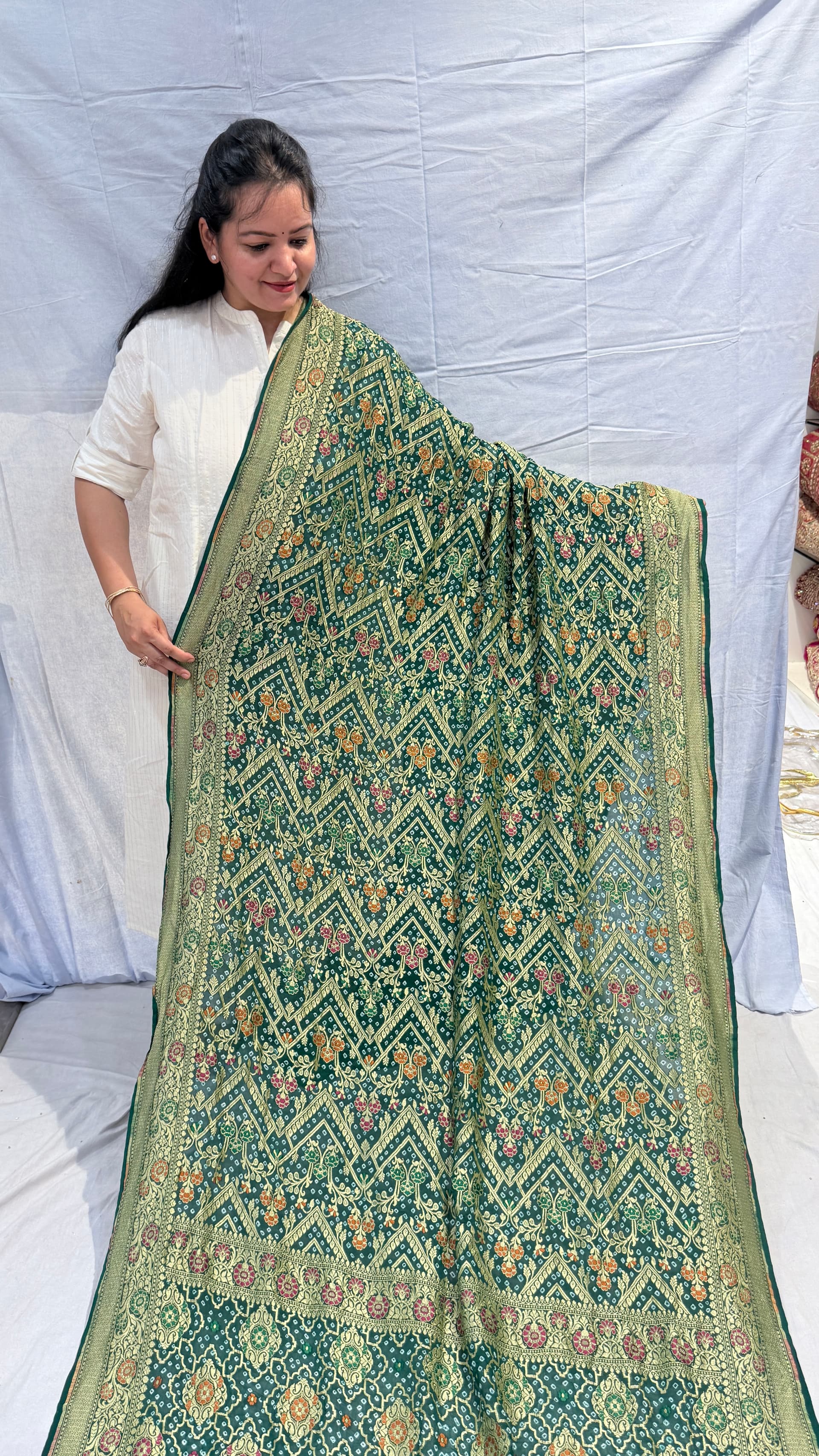 Pure Kadhi Meenakari saree