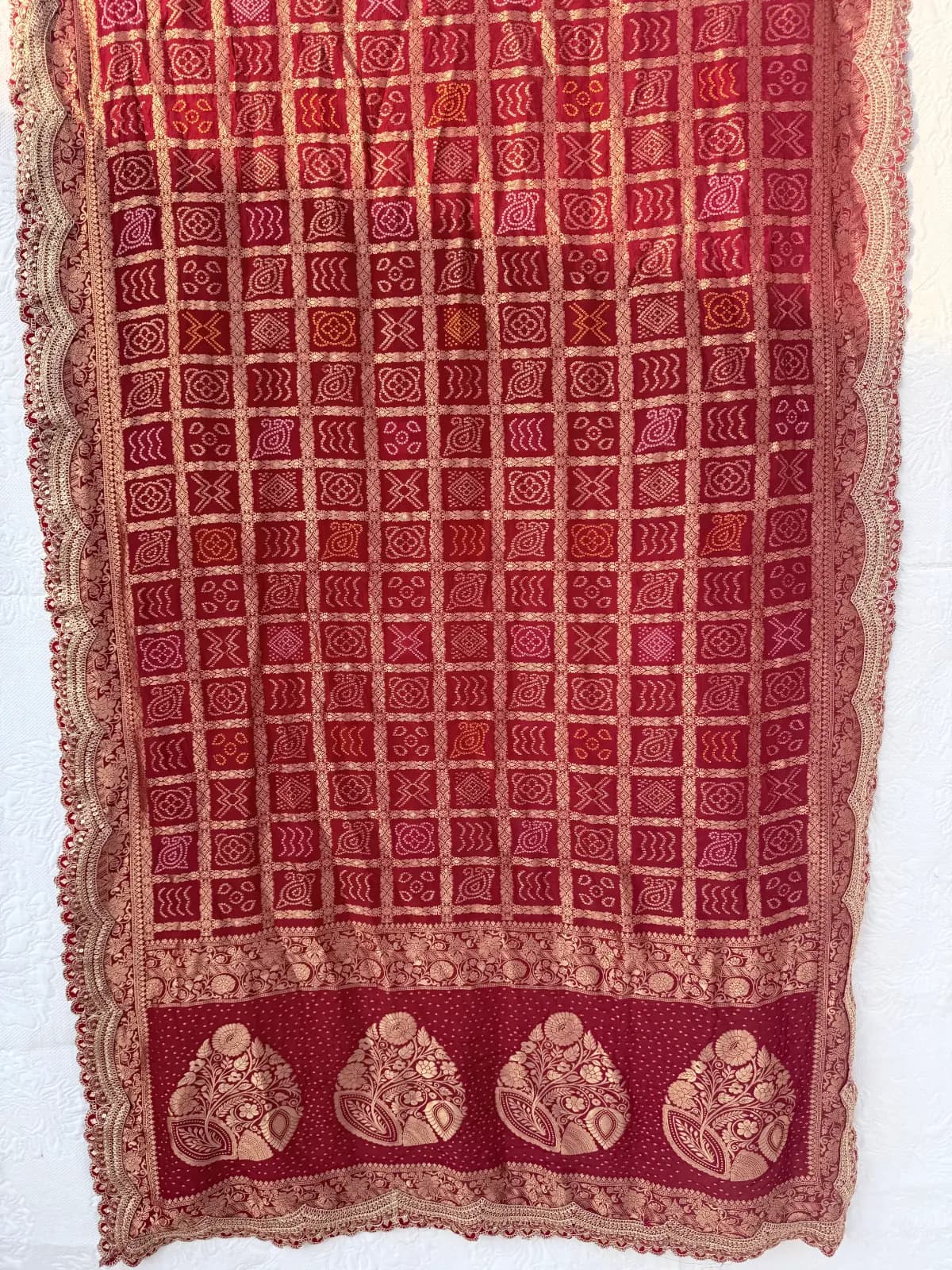 Traditional Viscose Bandhej Dupatta