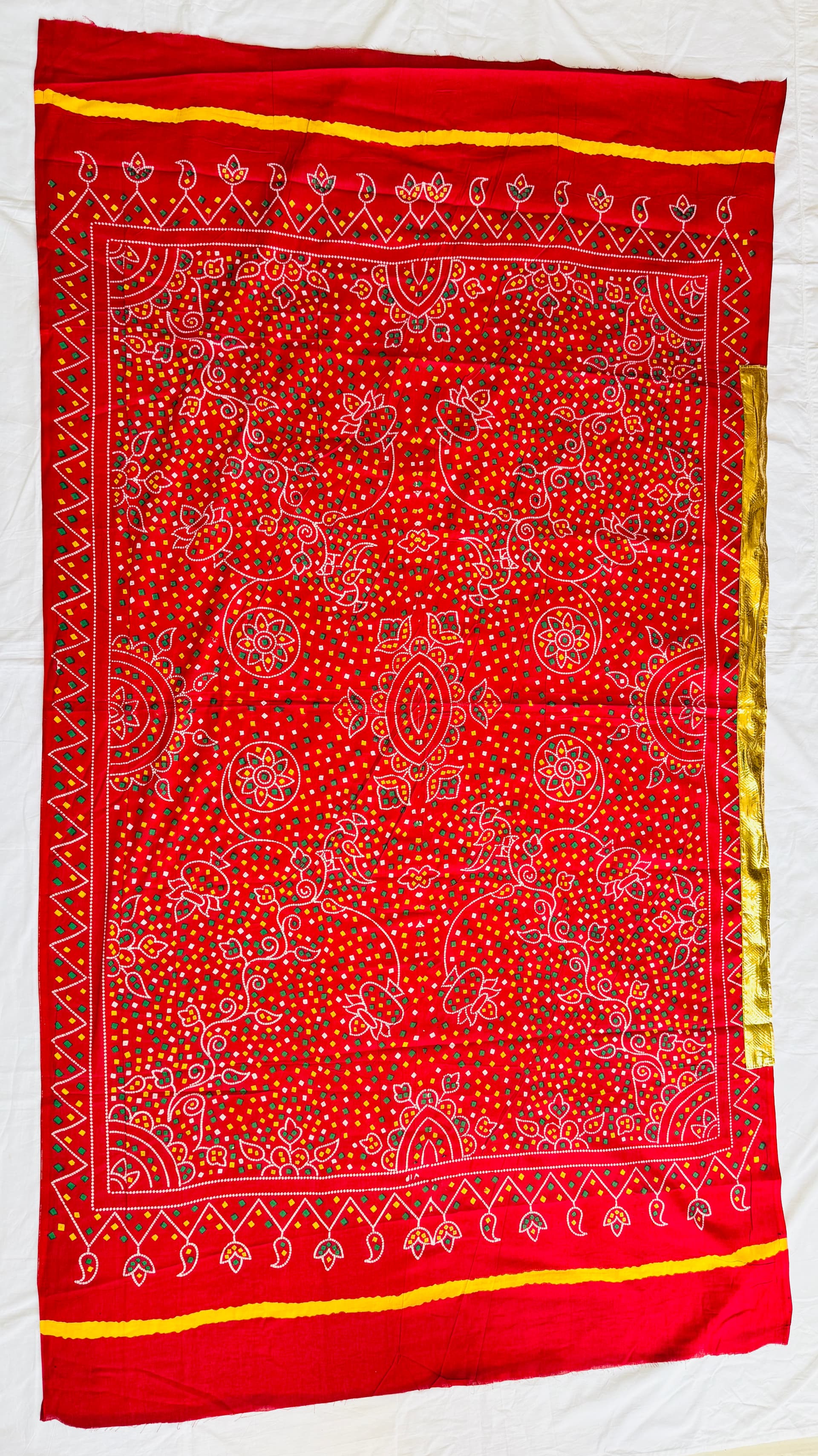 Cotton Dupata with Lampa
