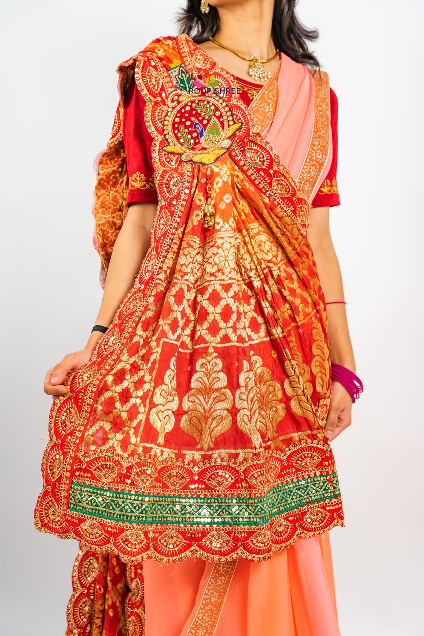 Banarasi Dupata with Peacock Design