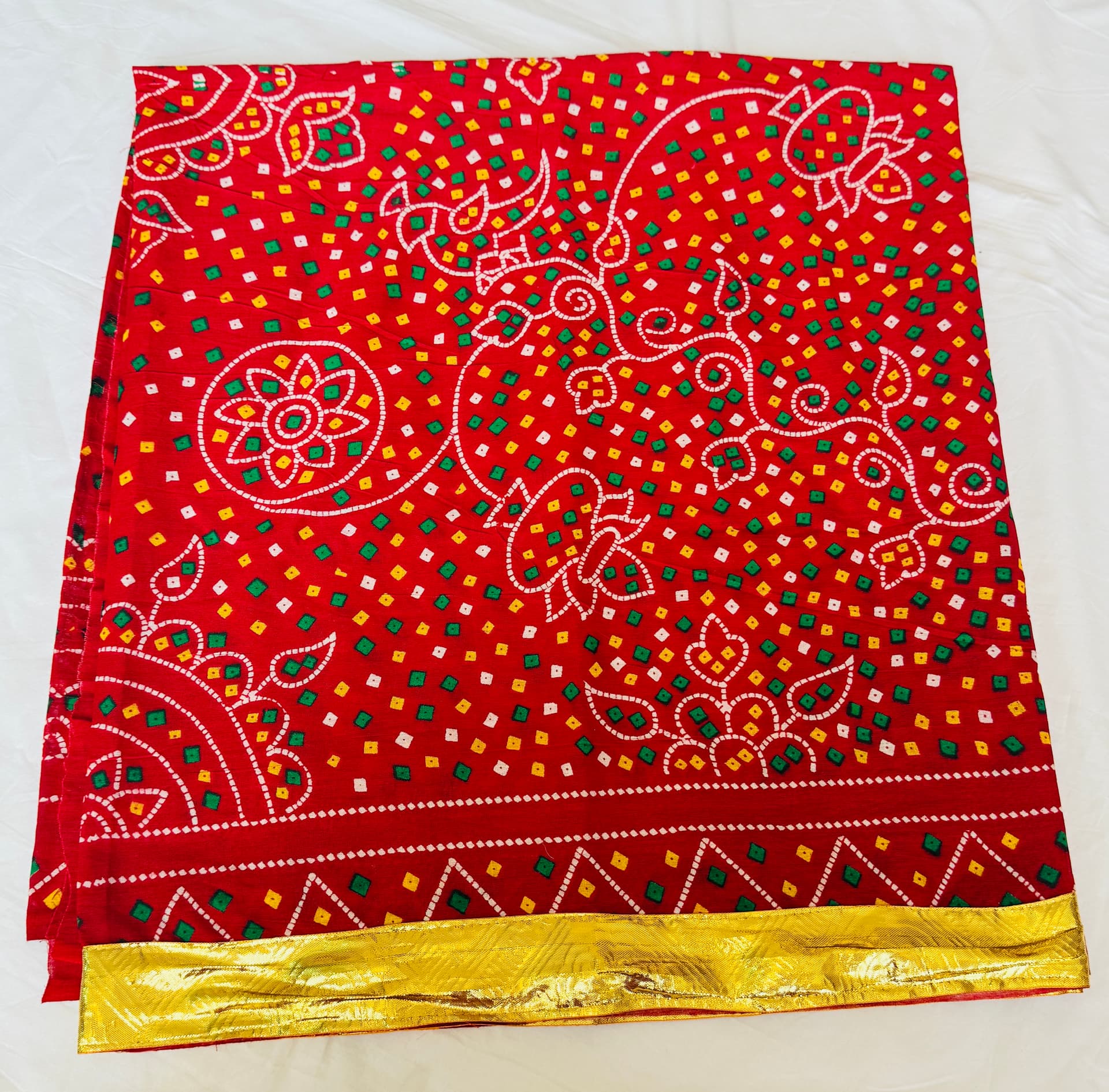 Cotton Dupata with Lampa
