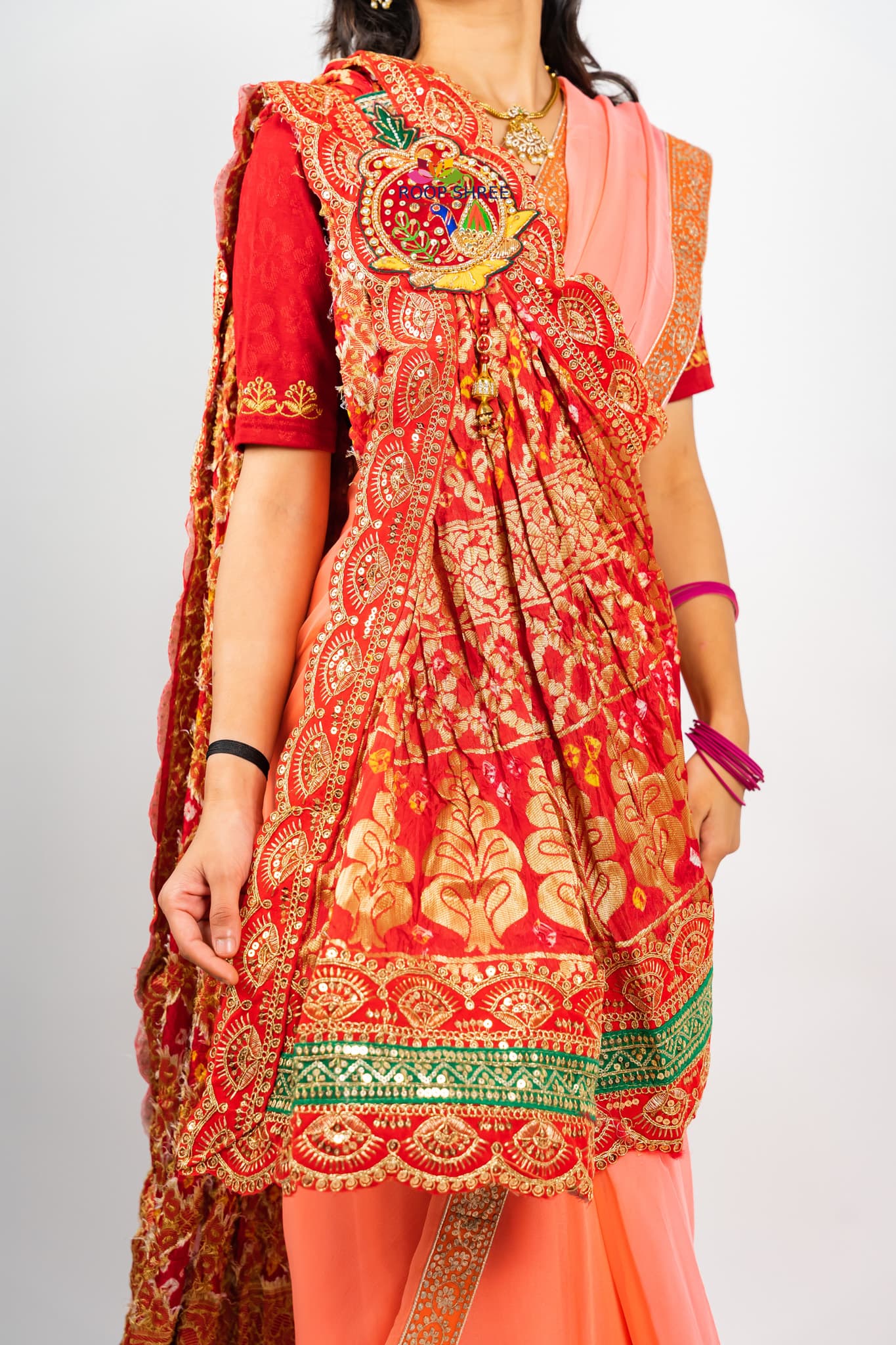 Banarasi Dupata with Peacock Design