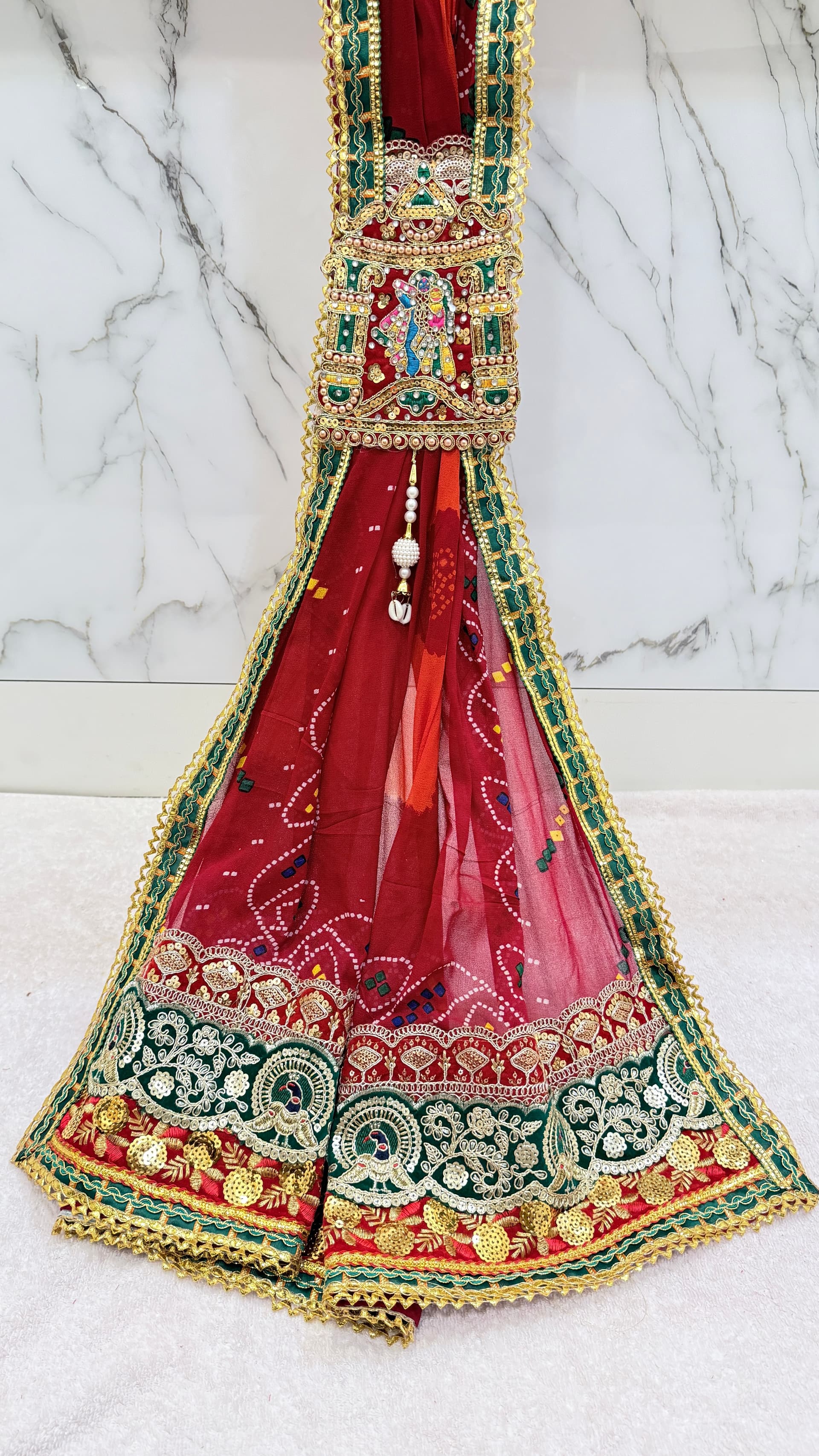 Georgette Krishna Buta Brooch