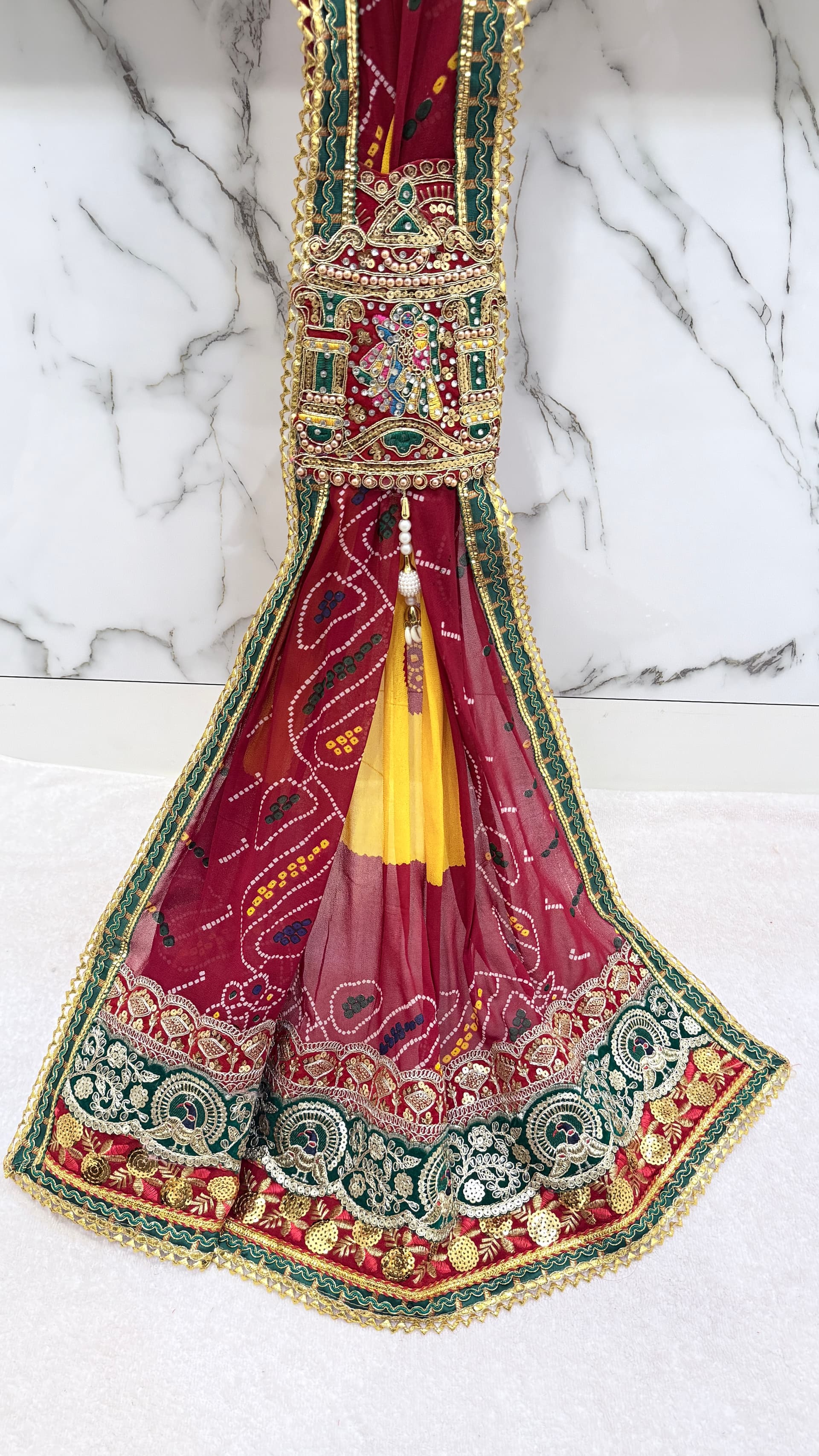 Georgette Krishna Buta Brooch