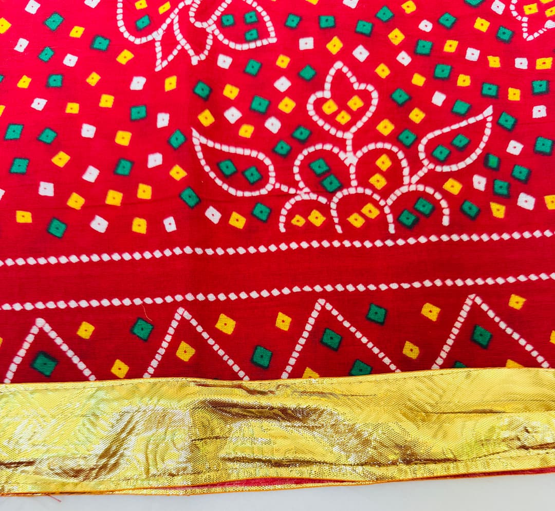 Cotton Dupata with Lampa