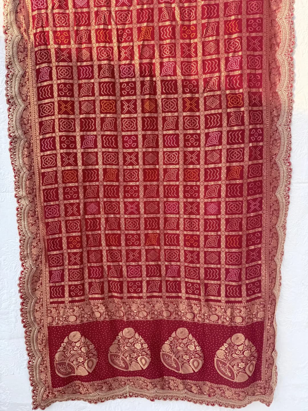 Traditional Viscose Bandhej Dupatta