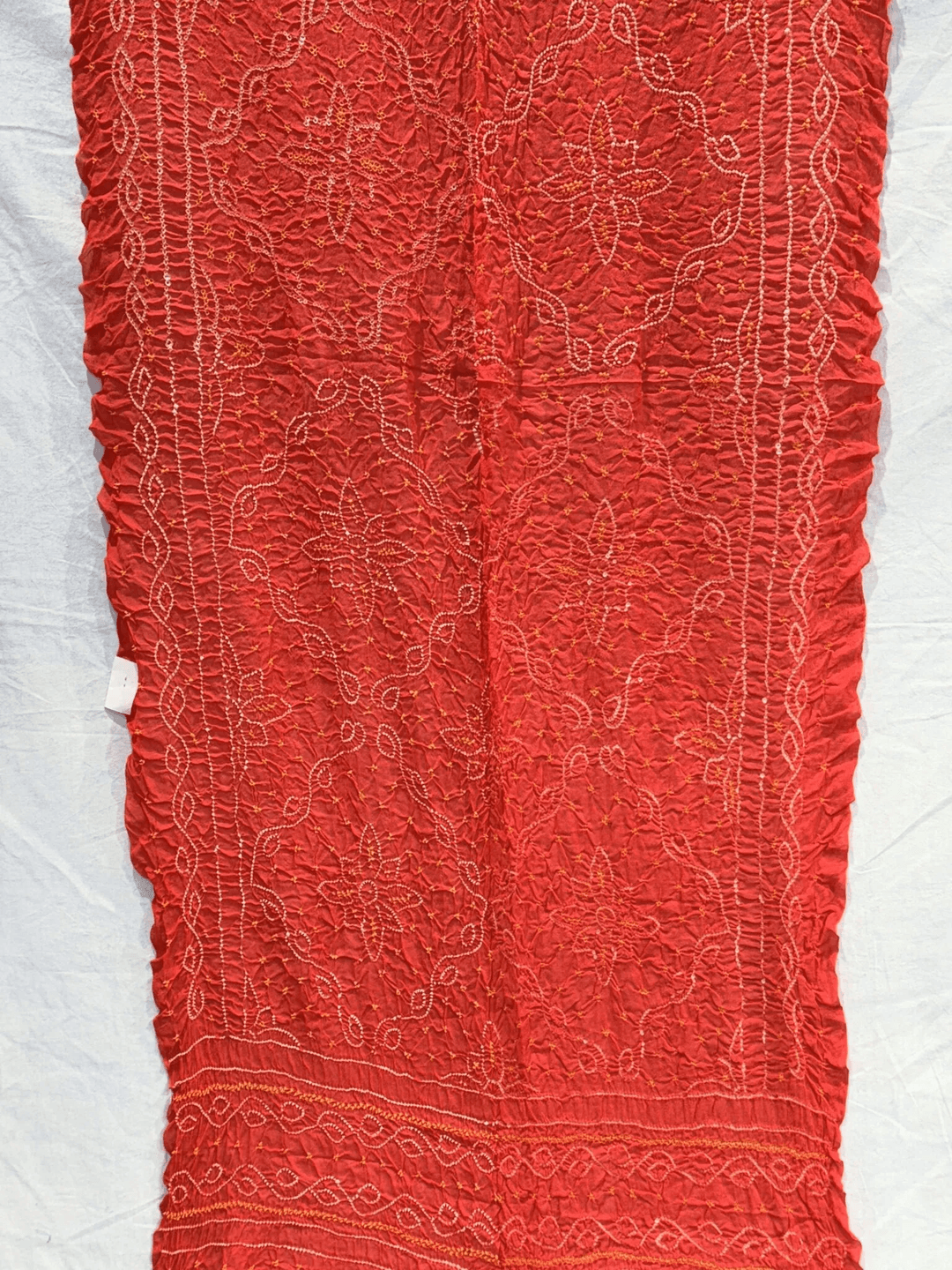 Pure Chinon Dupata with Hand Made bandhej