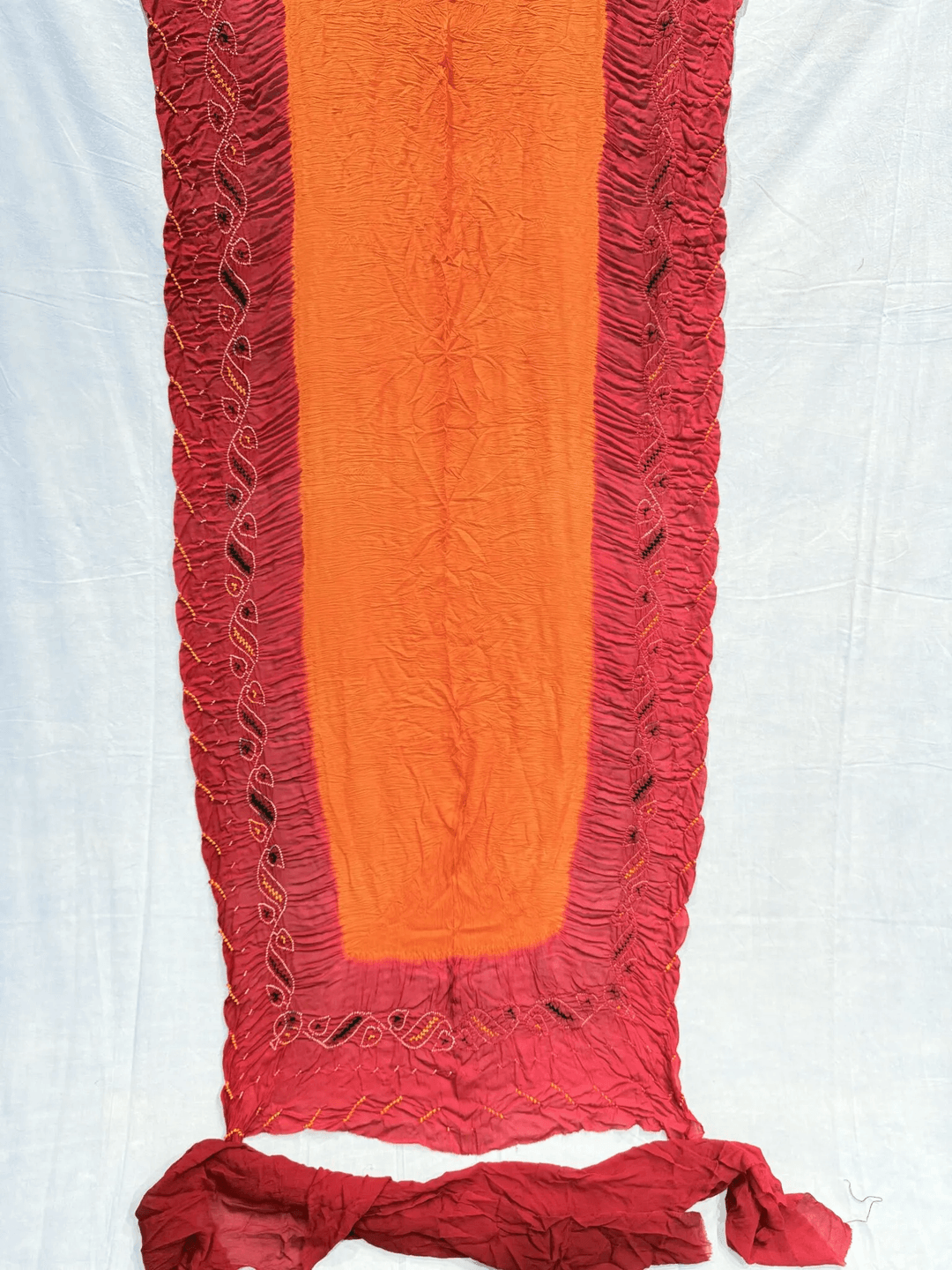 Pure Chinon Peela Saree