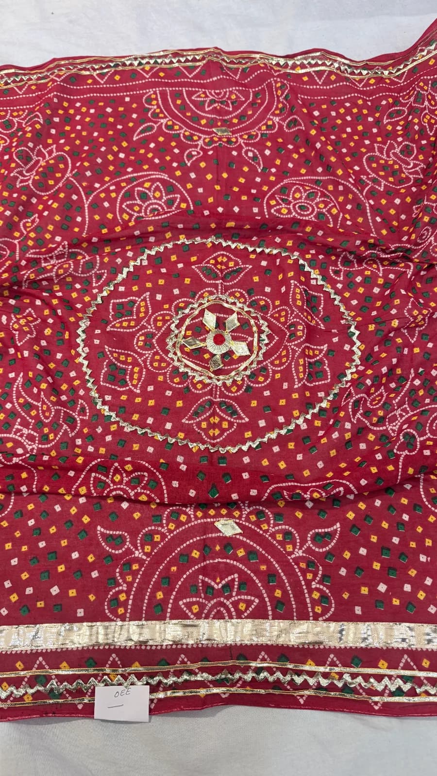 Cotton Dupata with Kachi Gotapatti Work