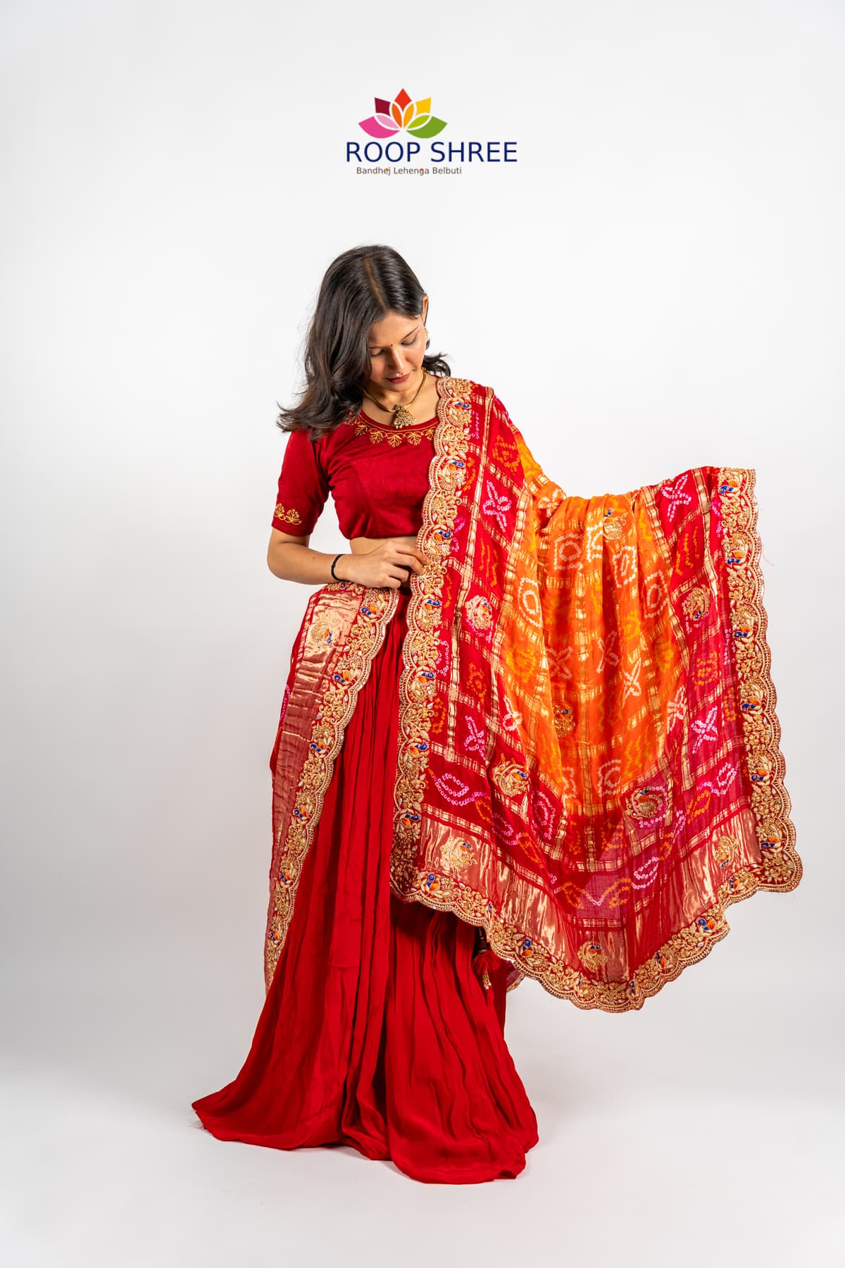 Festive Charm Pure Gajji Silk Dupatta with Intricate Zardozi.