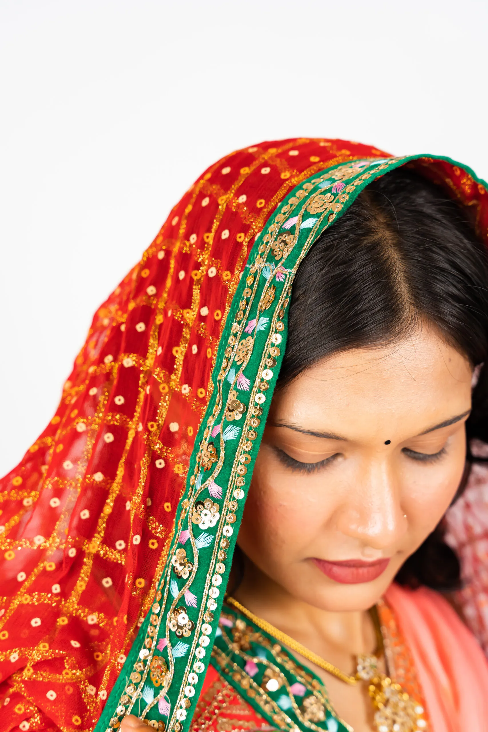 Zari Weaving Fabric with Swastik Buta - Image 5