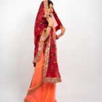 Georgette Chunri Print Dupata With Gotapatti lace