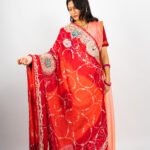 Jaal Peela Chunri With Zardoji Work