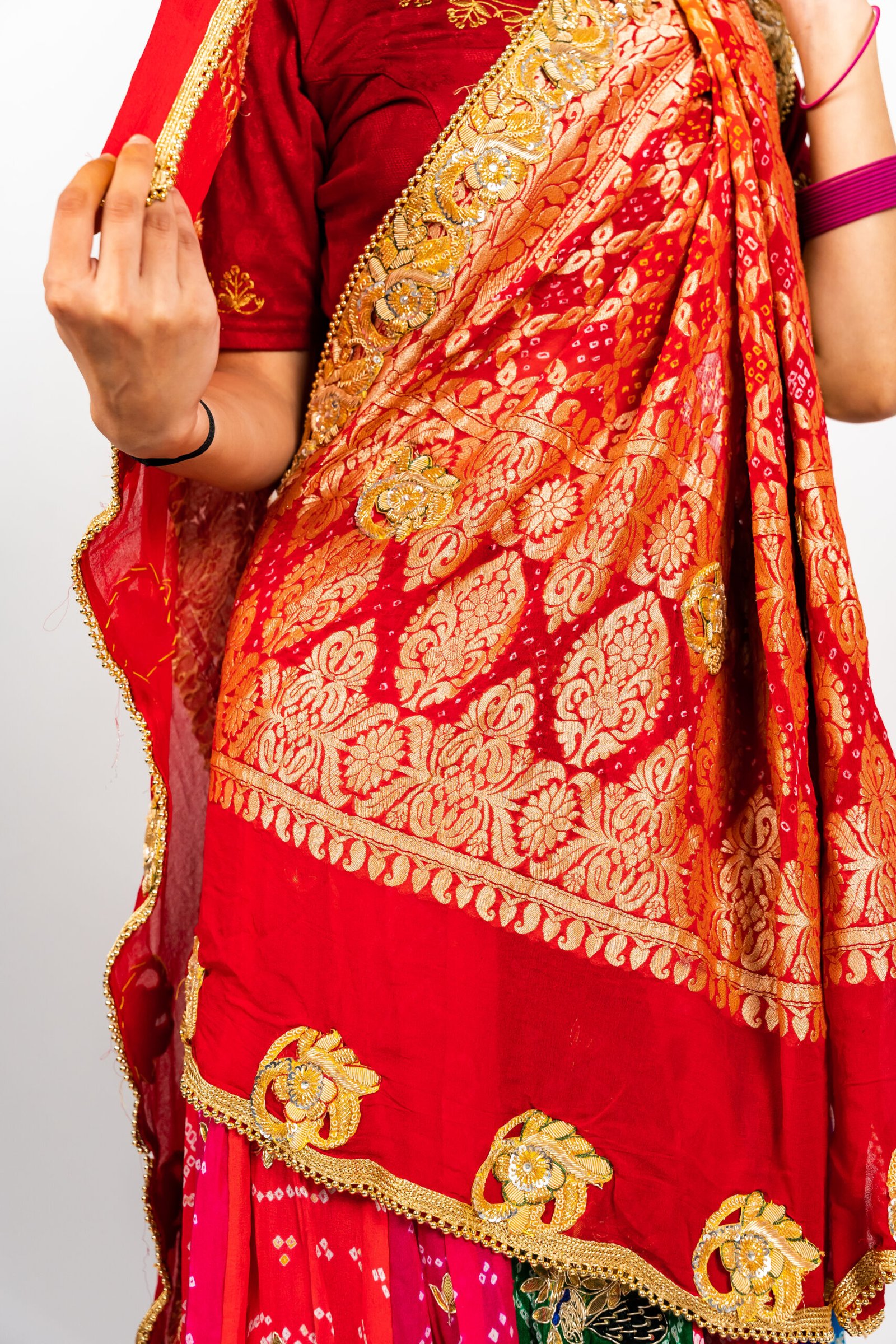 Kadhi Georgette Belbuti Chunri - Image 2