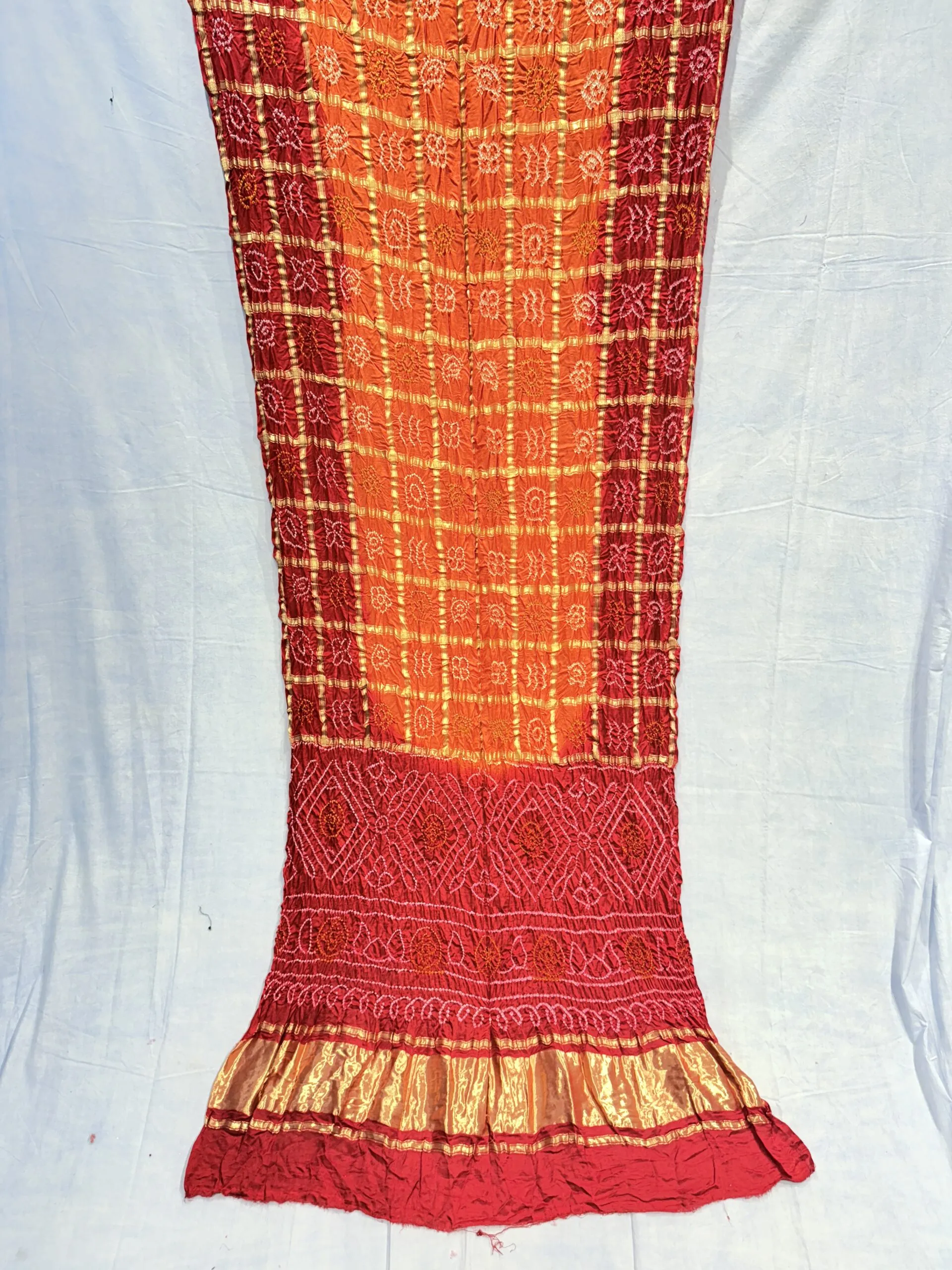 Pure Gajji Silk Saree with ghatchola pattern - Image 5