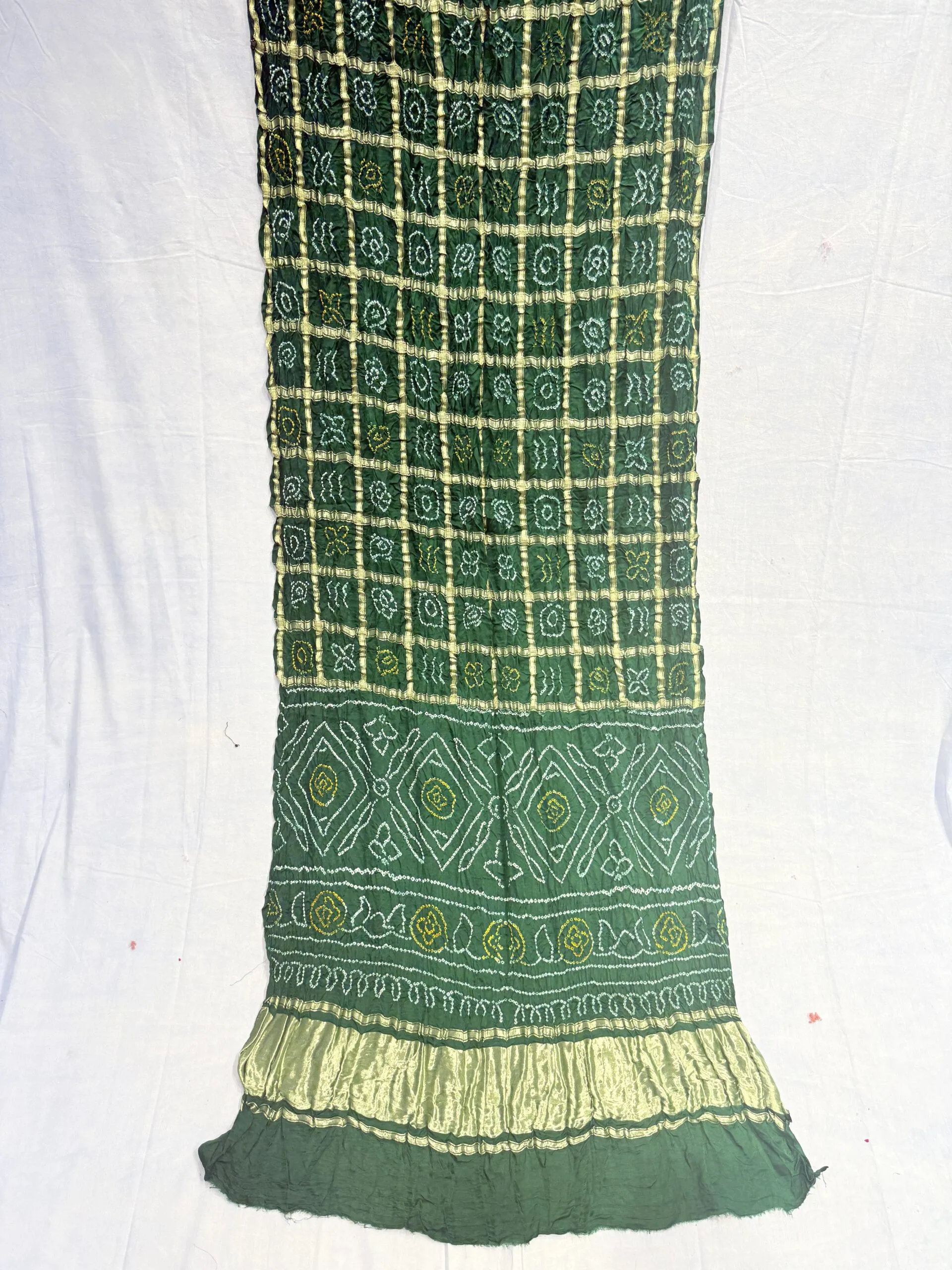 Pure Gajji Silk Saree with ghatchola pattern - Image 6