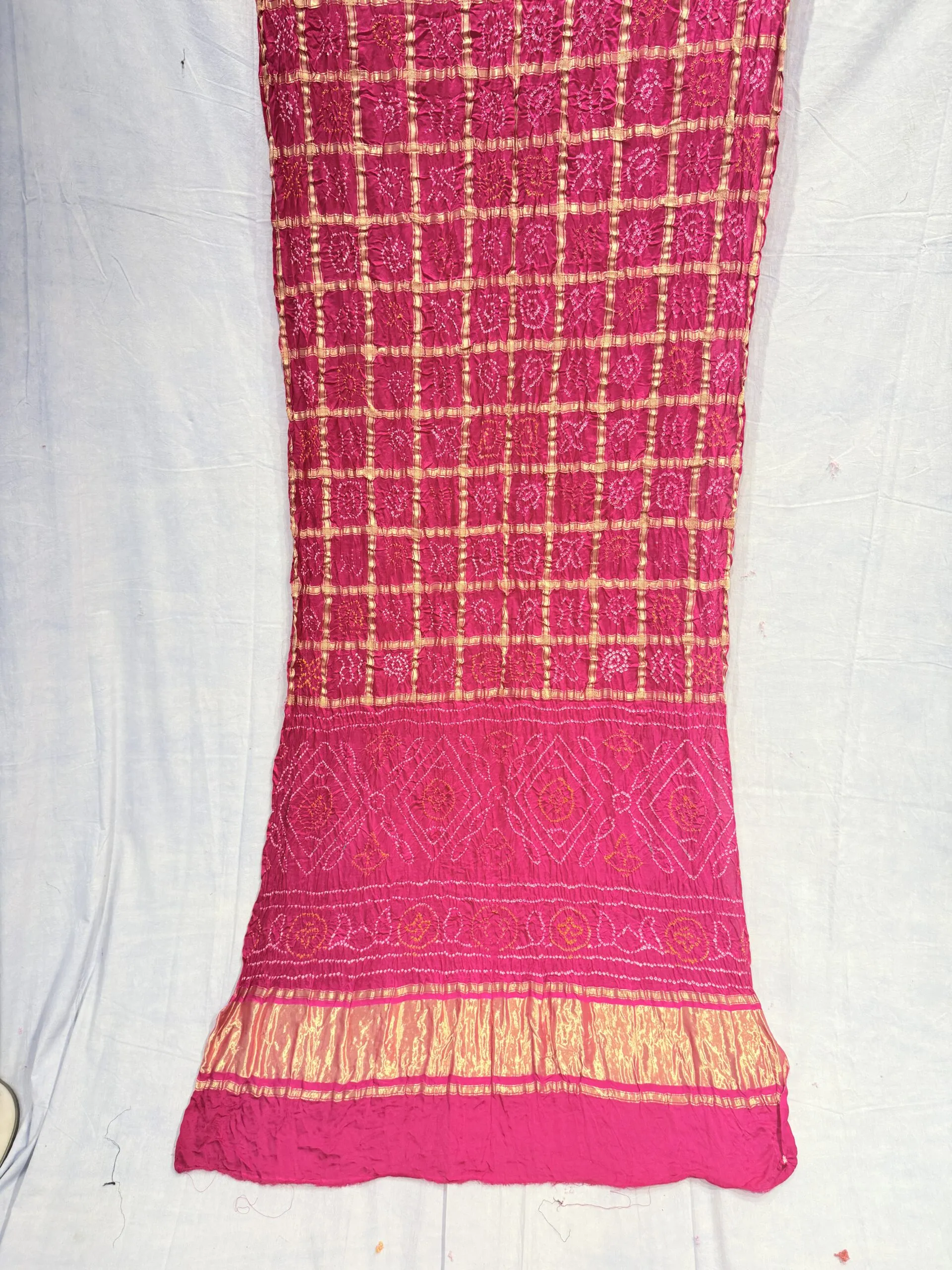 Pure Gajji Silk Saree with ghatchola pattern - Image 7